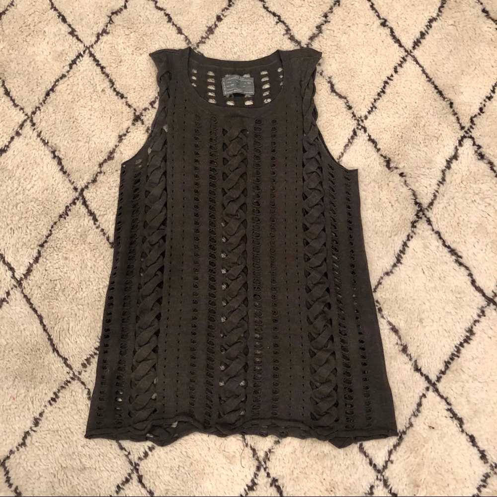 AllSaints Distressed Knit Top